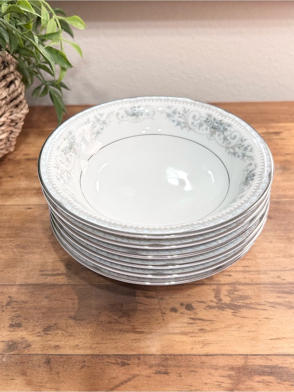 Vintage Noritake China Lot Of 6 "Colburn" 6107 Fruit Dessert Bowl 5.5" JapanMade